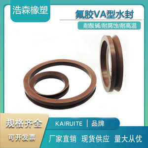Kairuite Fluororubber Va Type Joint d'étanchéité à l'eau en forme de V pour cylindre, qualité standard, joints d'étanchéité à face ronde - Product Image 2