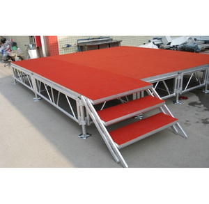 Ngoài trời chống trượt Dance sàn Catwalk Chiếu Sáng Sân khấu buổi hòa nhạc 4x4ft 4x8ft di động nhôm Wedding party tổ chức sự kiện ván ép sân khấu bục - Product Image 1