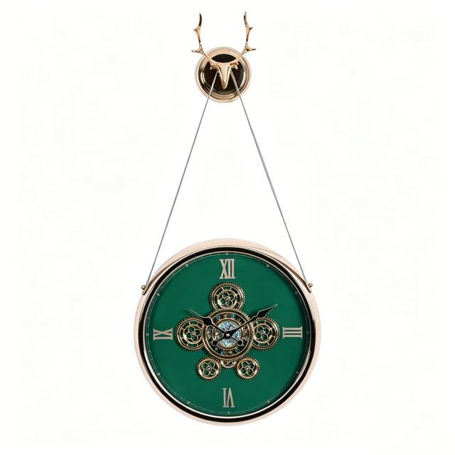 Modern Light Luxury Style Rotary Gear Luxury Wall Clock, Home Room Clock Decoration, Designer Wall Clock