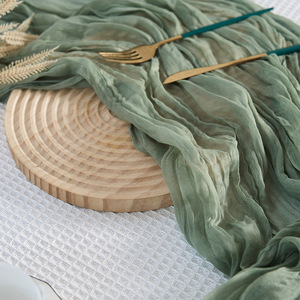 Camino <span class=keywords><strong>de</strong></span> Mesa <span class=keywords><strong>de</strong></span> Color Sólido 90x300cm, Decoración para Banquetes <span class=keywords><strong>de</strong></span> Boda, Fiestas <span class=keywords><strong>de</strong></span> Cumpleaños, Camino <span class=keywords><strong>de</strong></span> Mesa <span class=keywords><strong>de</strong></span> Poliéster Chifón para Recepciones y Hogar - Product Image 2