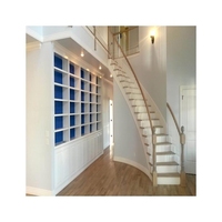 Escalier en colimaçon de luxe avec éclairage LED, rampe en aluminium, utilisation en villa, installation DIY, design moderne pour hôtel, sûr et adapté à l'intérieur.