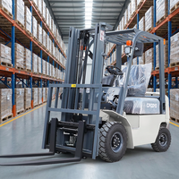 Chariot élévateur diesel mini 1,5 tonne 2 roues motrices, norme EPA Euro5, moteur silencieux pour atelier et supermarché, livraison gratuite