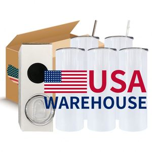 Gobelet isotherme Yipai New Style 20oz en acier inoxydable à bord plat pour transfert par sublimation blanc - Product Image 1