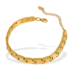 Geometric Titanium Steel <b>Bracelet</b> Gold <b>Silver</b> Unisex Jewelry Gift Fashion <b>Cuff</b> <b>Bracelet</b> SL138 - Product Image 4