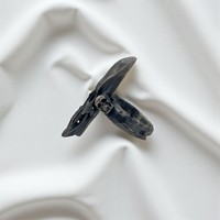 Bague Crâne Déformé Style Heavy Punk en Argent Sterling 925 Plaqué Rhodium, Unisexe, Fait Main, pour Mariage, Fête, Motard, Motocycliste, Squelette, Cadeau