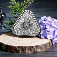 Clip diffuseur de parfum métallique personnalisé avec LOGO pour grille d'aération de voiture, pour sublimation, vente en gros