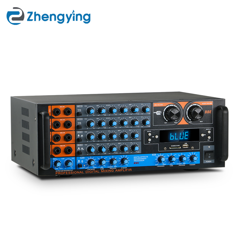 Foshan ZX-12BT Karaoke Amplifier: Metal Mini Hi-Fi Mixer, CE