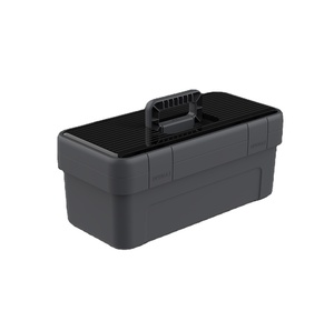 JIMIHOME 17'' Portable Storage Tool Box Plastic Tool Box Large Capacity Box Multi Function Storage Case Hand Tool Case