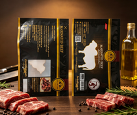 Sacs d'emballage personnalisés sous vide pour bœuf séché, scellables à chaud, à trois soudures latérales, pochettes NY pour viande séchée et bandes de viande