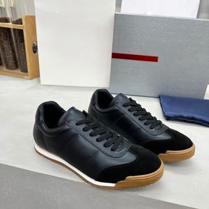 Chaussures de marche authentiques et saines pour hommes et femmes, tendance, décontractées, en cuir véritable souple, avec doublure en maille et empeigne en tissu - Product Image 4