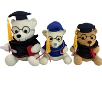 Ours en peluche super doux personnalisé pour la remise des diplômes avec # 1 Chemise GRAD 31-50cm Unisexe Ours en Peluche - Cadeau Souvenir Cérémonie de Remise des Diplômes