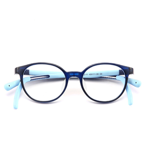 <span class=keywords><strong>Lunettes</strong></span> durables pour bébé avec filtre à <span class=keywords><strong>lumière</strong></span> <span class=keywords><strong>bleue</strong></span> pour oreille de prescription, plaquette de nez en silicone antidérapante TR90, petite monture ovale pour enfants - Product Image 3