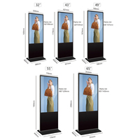 Pantalla táctil de póster de 65 pulgadas Lcd Toten pantalla de señalización Digital Led ultra delgada Viewsonic de doble cara