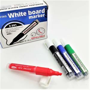Marqueur pour tableau blanc BonVada W8060 avec pointe en fibre rechargeable, encre multicolore, pratique et réutilisable - Product Image 1
