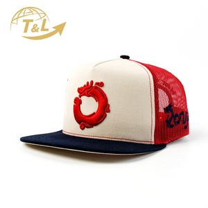 4UGEAR Gorras personalizadas de 5 paneles gorras ajustadas gorras de béisbol sombreros para hombres gorras de camionero con logotipo de Metal personalizado - Product Image 1