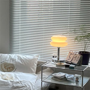 Lingmeng Bauhaus LED veilleuse lampe de bureau Style médiéval chambre Hambourg lampe de Table de chevet batterie puissance atmosphère décorative - Product Image 4