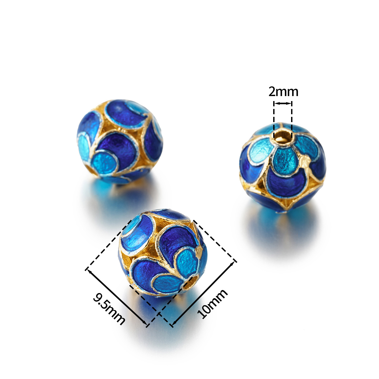 10-layered lotus petal round beads