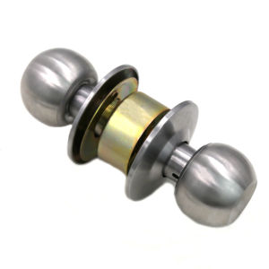 Maniglia per Porta Interna Moderna in Acciaio Inox con Serratura a Cilindro e Maniglia Rotonda per <span class=keywords><strong>Porte</strong></span> e Finestre di Appartamenti - Product Image 4