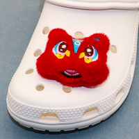Vente en gros 3D stéréoscopique lion danse chaussures décorations peluche chaussure accessoire chaussures breloques vente en gros