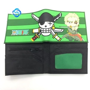 Cartera de PVC 2D de Dibujos Animados de Luffy, Chopper, Ace y Zoro para Niños, Tarjetero Multifuncional Impermeable para Estudiantes - Product Image 4