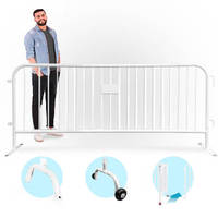 Barrière de contrôle de foule en métal galvanisé à chaud pour concerts, festivals et événements – Vente en gros