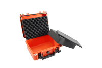 Couleur orange IP67 étanche à la poussière antichoc boîte à outils portable boîtier en plastique dur