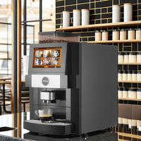 Machine à café électrique JL23 à écran tactile, 2 tasses, machine à café automatique, distributeur de café