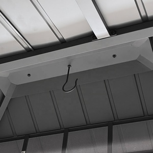 10x12ft cứng mềm bằng chứng tùy chỉnh cấu trúc bóng râm ngoài trời sân vườn bằng gỗ nhôm kim loại gazebos gian hàng để bán - Product Image 2