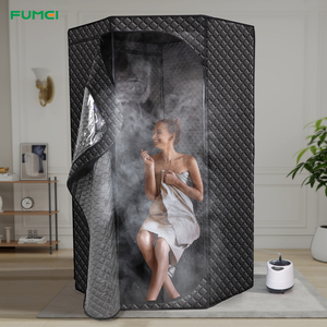 Yeni Tasarım Katlanabilir Spa Buhar <span class=keywords><strong>Sauna</strong></span> Odası Çadırı 1 Kişilik İç Mekan Tam Vücut Taşınabilir Buhar Saunası ve Ocak - Product Image 1