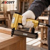 Pistolet à clous pneumatique compact ASCOTT P625 de qualité industrielle, calibre 23, capacité de 100 clous, pour l'encadrement de photos et le travail du bois fin