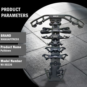 En Stock Accesorios para equipos de gimnasio Lat Pull Down Seated <span class=keywords><strong>Polea</strong></span> Row Gym Fitness Pull Handle Metal Grip - Product Image 3