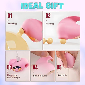 Vibrador de Succión de Pezones, Estimulador de Clítoris de Precisión, Mini Vibrador Compacto de Silicona Recargable, 7 Frecuencias, Impermeable para Mujeres - Product Image 4