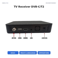 Receptor Digital DVB-C/T2 H.265 1080P CAS HD USB AV para Usuarios Domésticos ERI-DVBCT2HD006 8MB