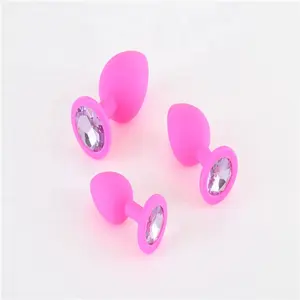 Männer Sexspielzeug Pussy Pink Anal Plug Set, Schmuck Butt Plugin