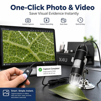 Microscopio digital para teléfono móvil, Lupa Electrónica con usb, MAC, Android, 1000x, 1600x, tipo C