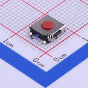 TSA623G25-250 Tactile Switch SMD-4P,6.2x6.2mm Switch Single Pole Single Throw Round Button 2.5N Vertical Mount - Product Image 1