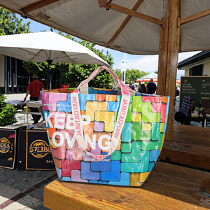 Customizable Reusable Eco-friendly Cotton Shopping Bag Woven Grocery Tote with Logo Printing Manufacturing