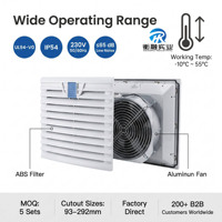 Ventilateur de refroidissement AC Hengrong IP54 avec filtre pour armoire électrique et panneau de commande
