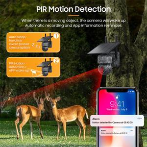 Solar Powered Outdoor PTZ Security Camera with 3MP Resolution 20M Night Vision 4G/WiFi Solar Backup - Product Image 5