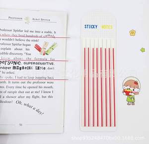 Bloc-notes transparent en PET de 160 pages, autocollant, avec index à feuilles mobiles, marque-pages, bloc-notes mémo, papeterie pour livres scolaires, notes adhésives - Product Image 4