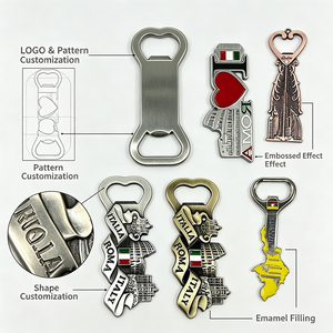 Abridor de Botellas de Cerveza de Aleación de Zinc con Diseño Personalizado, Recuerdo Turístico de Nueva York, <span class=keywords><strong>Roma</strong></span>, Suiza, Berlín, Imanes para Refrigerador - Product Image 4