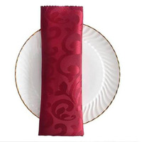 Hochzeitsbankett Hotel-Tischdekoration mit Eleganter Klassischer Lila Jacquard Quadratischer Serviette und Tischset im Ins-Stil