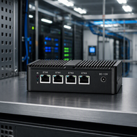 Serveur domestique compact 4x I221 LAN, pare-feu industriel, PC double cœur N2840, routeur, double écran, Mikrotik, OPNsense