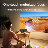 LONNST CY900 1080p Mini proyector portátil Wifi Smart LED Proyector Brillo Lente giratoria Enfoque automático