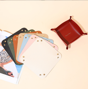 Bandeja organizadora de escritorio de cuero, muy vendida, para joyas, cosméticos, llaves con logotipo personalizado y artículos diversos. - Product Image 3