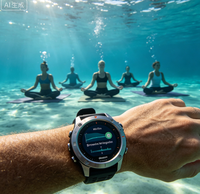 Nouveau : Ordinateur de plongée Garmin Descent Mk3i 43 mm avec transmetteur T2 en titane – Vente exclusive