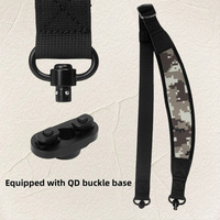 Sangle d'épaule réglable pour appareil photo, souple et épaisse, tactique de chasse, avec crochet QD en bec d'aigle métallique, sangle à deux points
