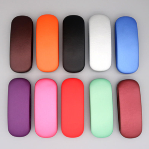 Estuche Rígido Rectangular para <span class=keywords><strong>Gafas</strong></span> de Sol, Personalizado, de Cuero PU Colorido, con Logotipo - Product Image 1