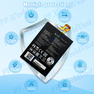 รับประกัน18เดือนสำหรับ Google BL-T35 2XL พิกเซล XL2แบตเตอรี่โทรศัพท์มือถือแบบชาร์จไฟได้ดั้งเดิม3520mAh - Product Image 4