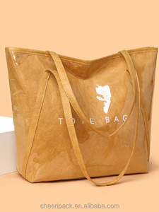 Sac fourre-tout en toile laminée en gros avec options de design personnalisé et faible MOQ pour la promotion d'entreprise - Product Image 1
